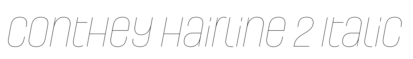 Conthey Hairline 2 Italic